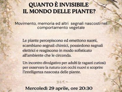 Conferenza mondo delle piante invisibile